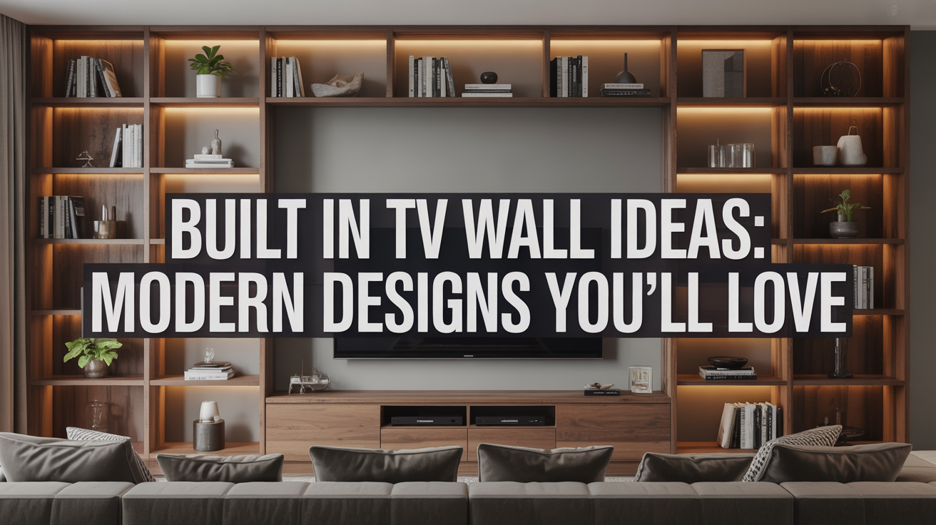 Built-In TV Wall Ideas