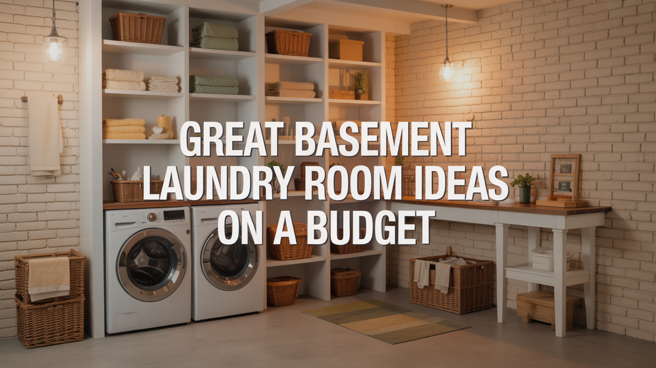 Great Basement Laundry Room Ideas on a Budget