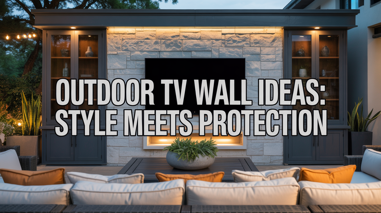 Outdoor TV Wall Ideas