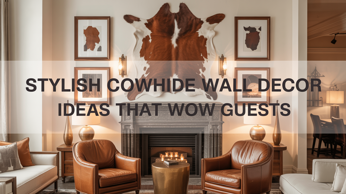 Stylish Cowhide Wall Decor Ideas That Wow Guests