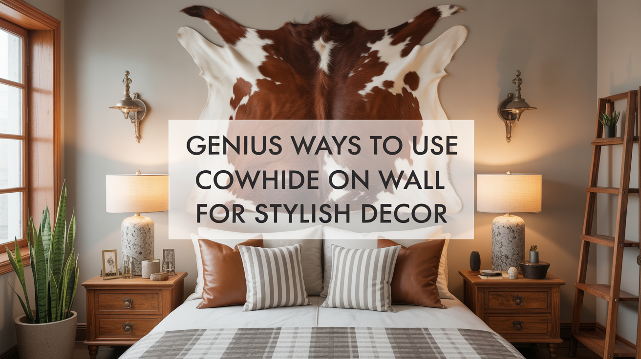 Genius Ways to Use Cowhide on the Wall for Stylish Decor