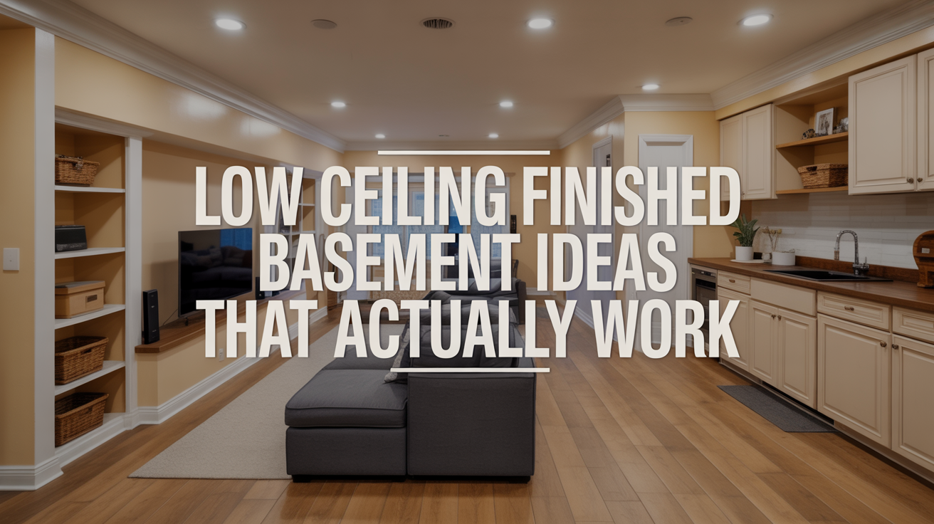 Low Ceiling Finished Basement Ideas That Actually Work