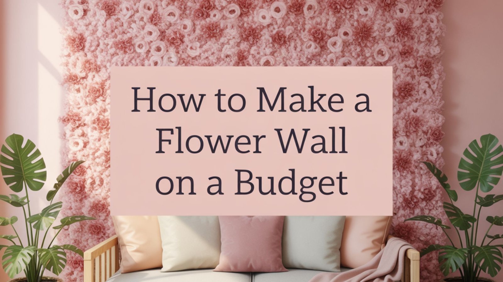 How to Make a Flower Wall on a Budget