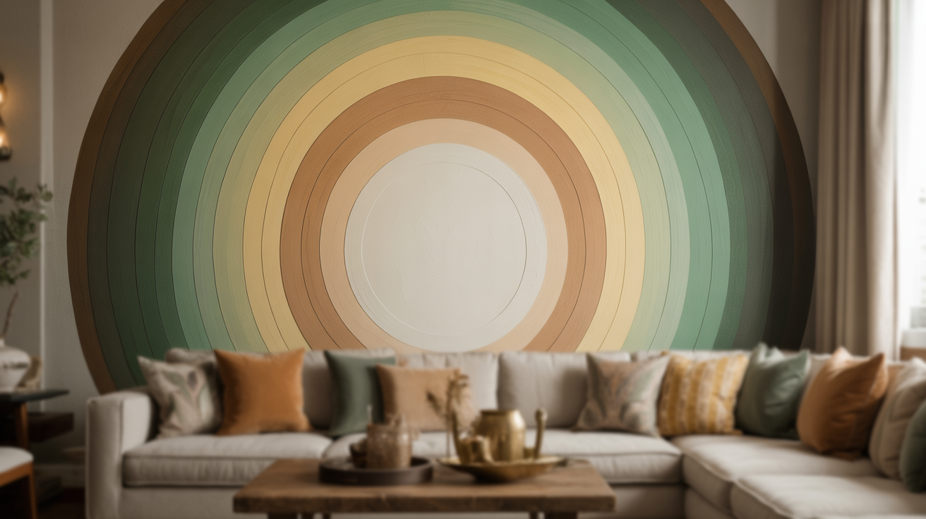 Circle Ombre Accent Wall