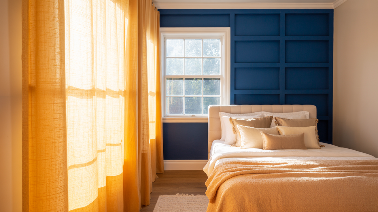 Painted Bold Color Accent Wall