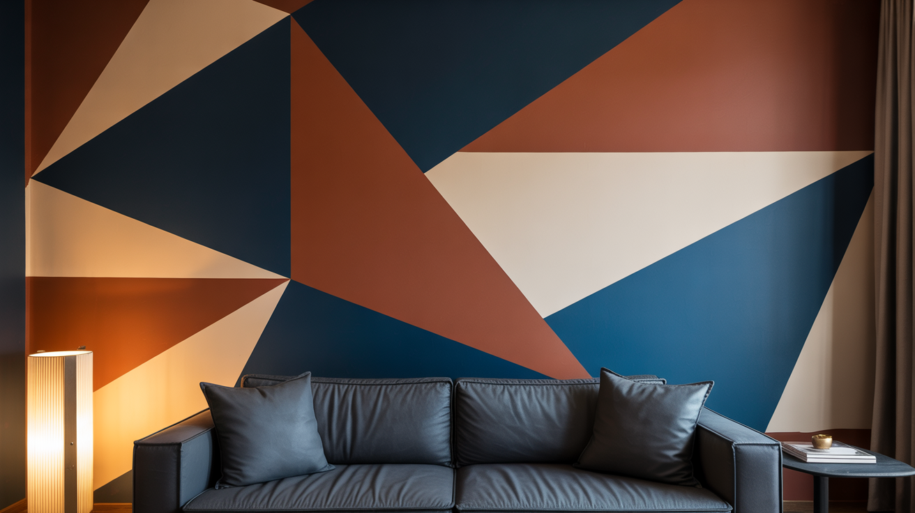 Geometric Accent Wall Paint