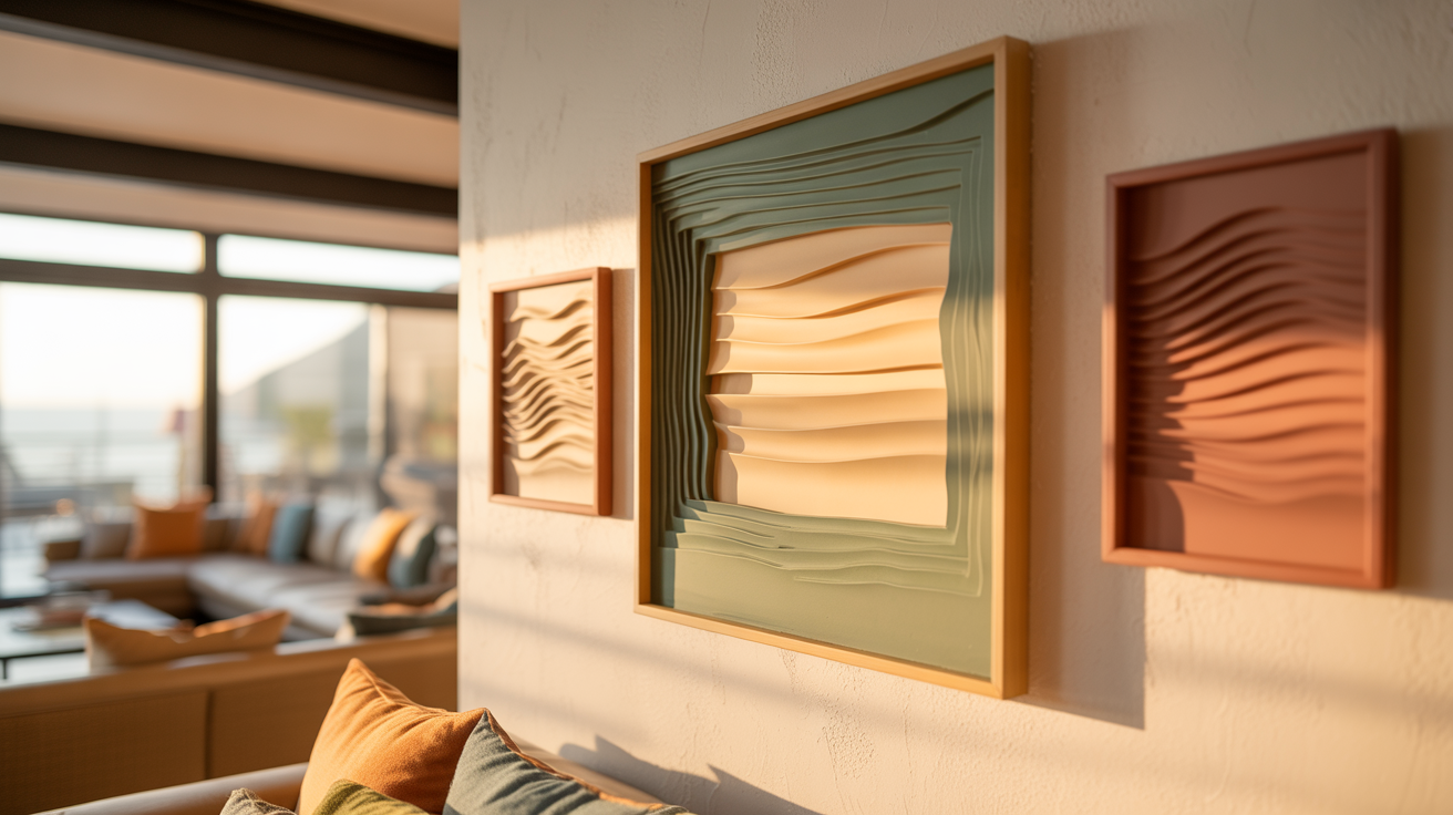 Framed Floating Drywall Art