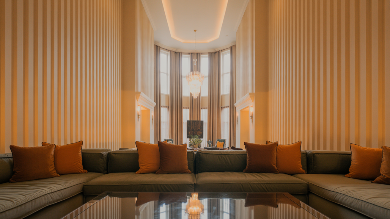 10. Use Vertical Stripes for Design Illusion