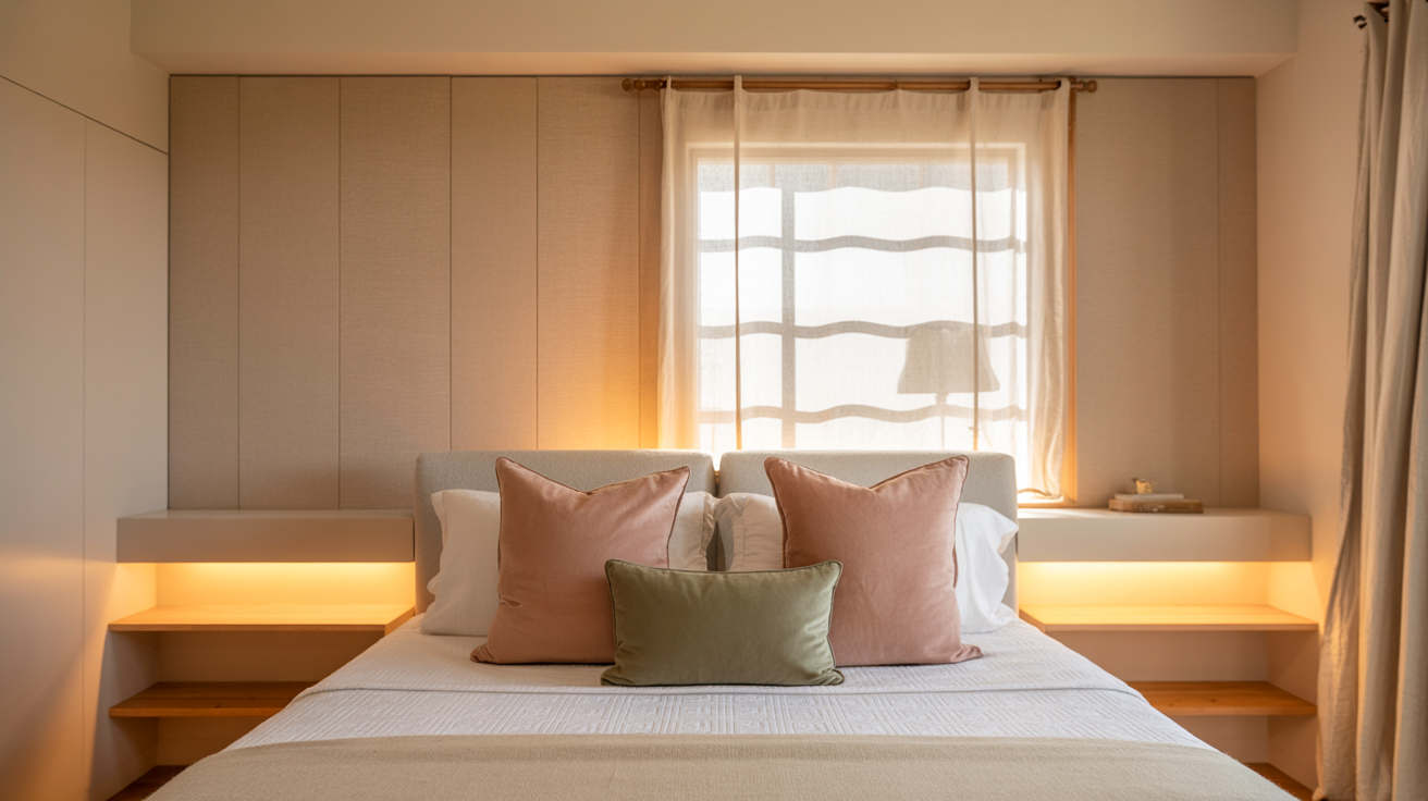 Soft Neutral Accent Wall