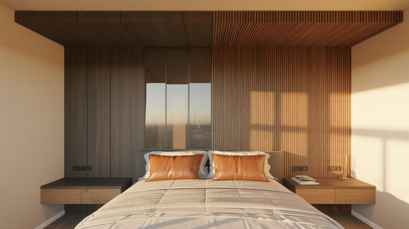 Ceiling-Connected Accent Wall