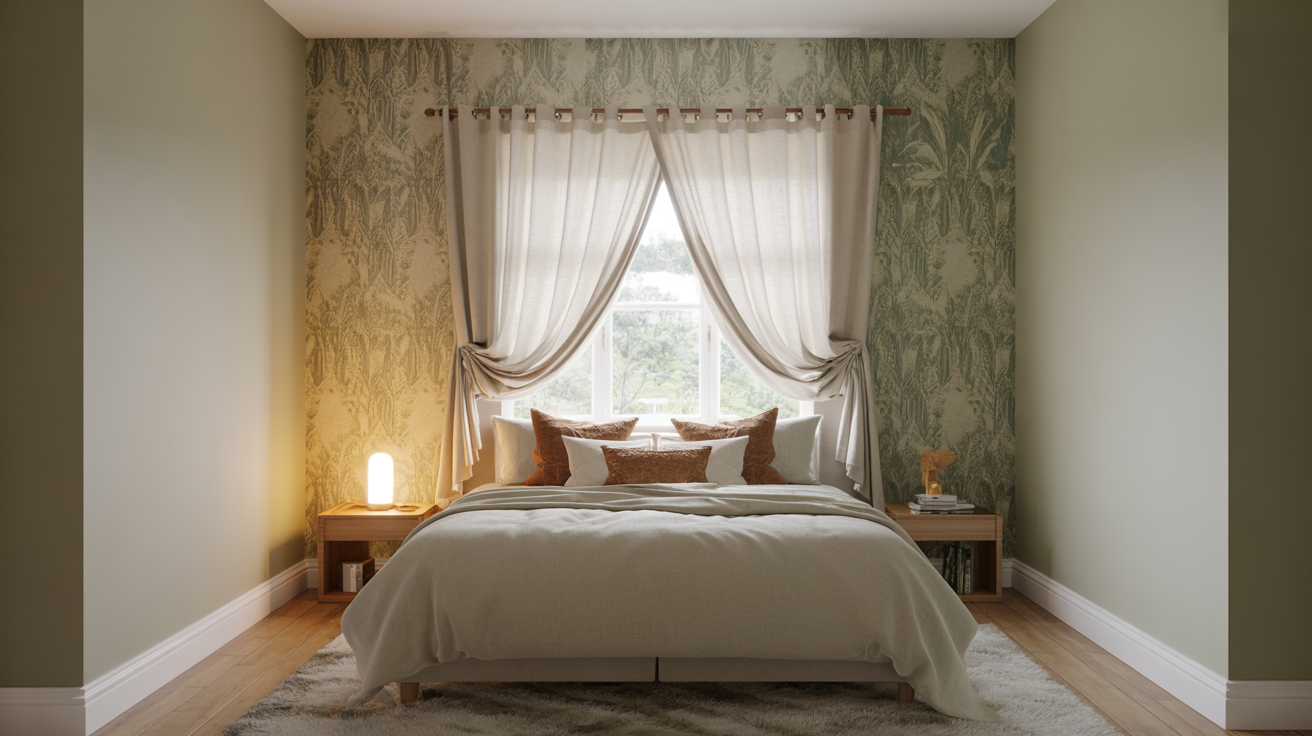 Wallpaper Accent Wall With Window