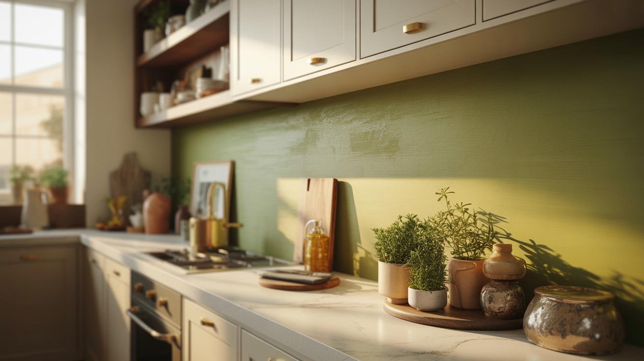 1. Painted Backsplash