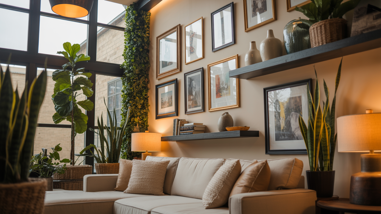 9. Add Tall Indoor Plants and Greenery