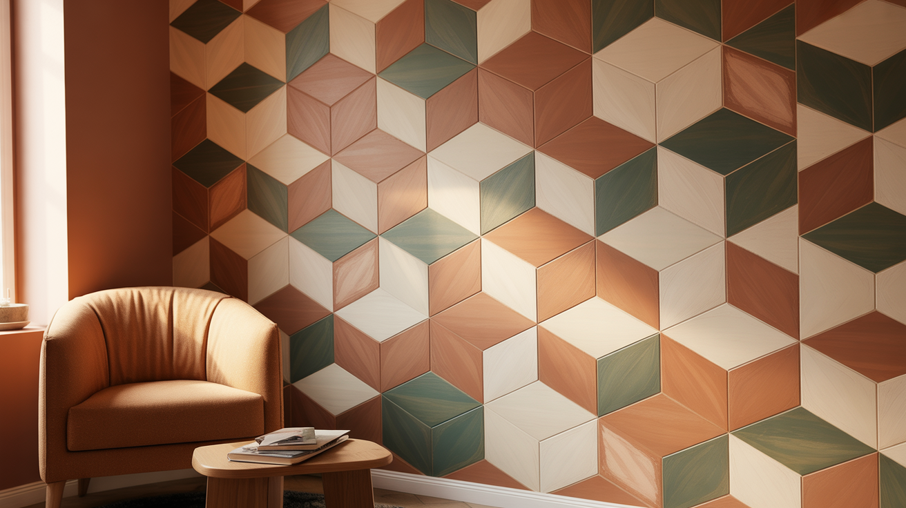 DIY Painted Hexagons