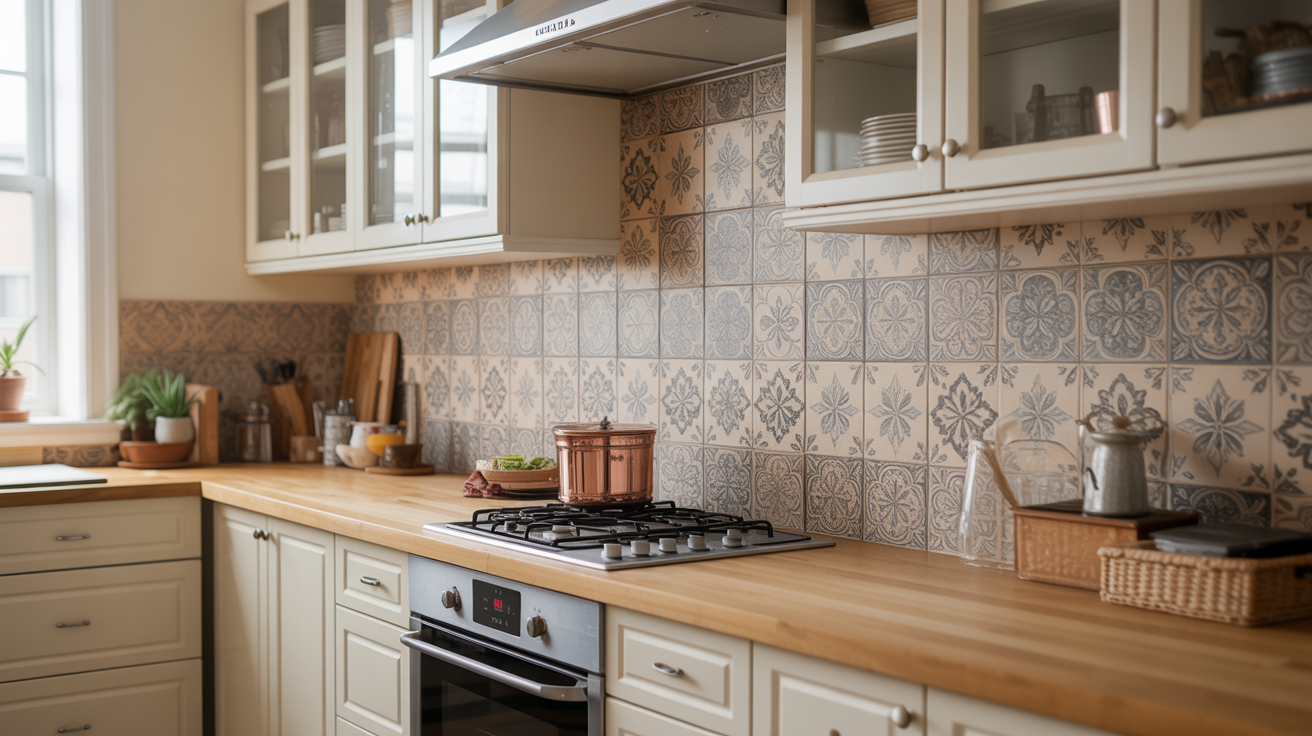 3. Wallpaper Backsplash