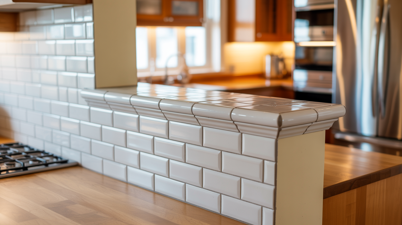 How to End Backsplash on an Open Wall?