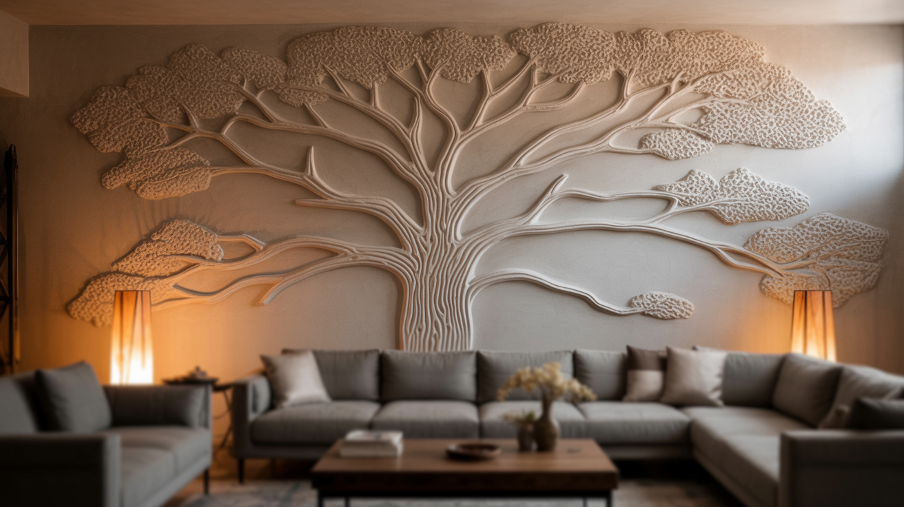 Raised Tree or Branch Texture Art