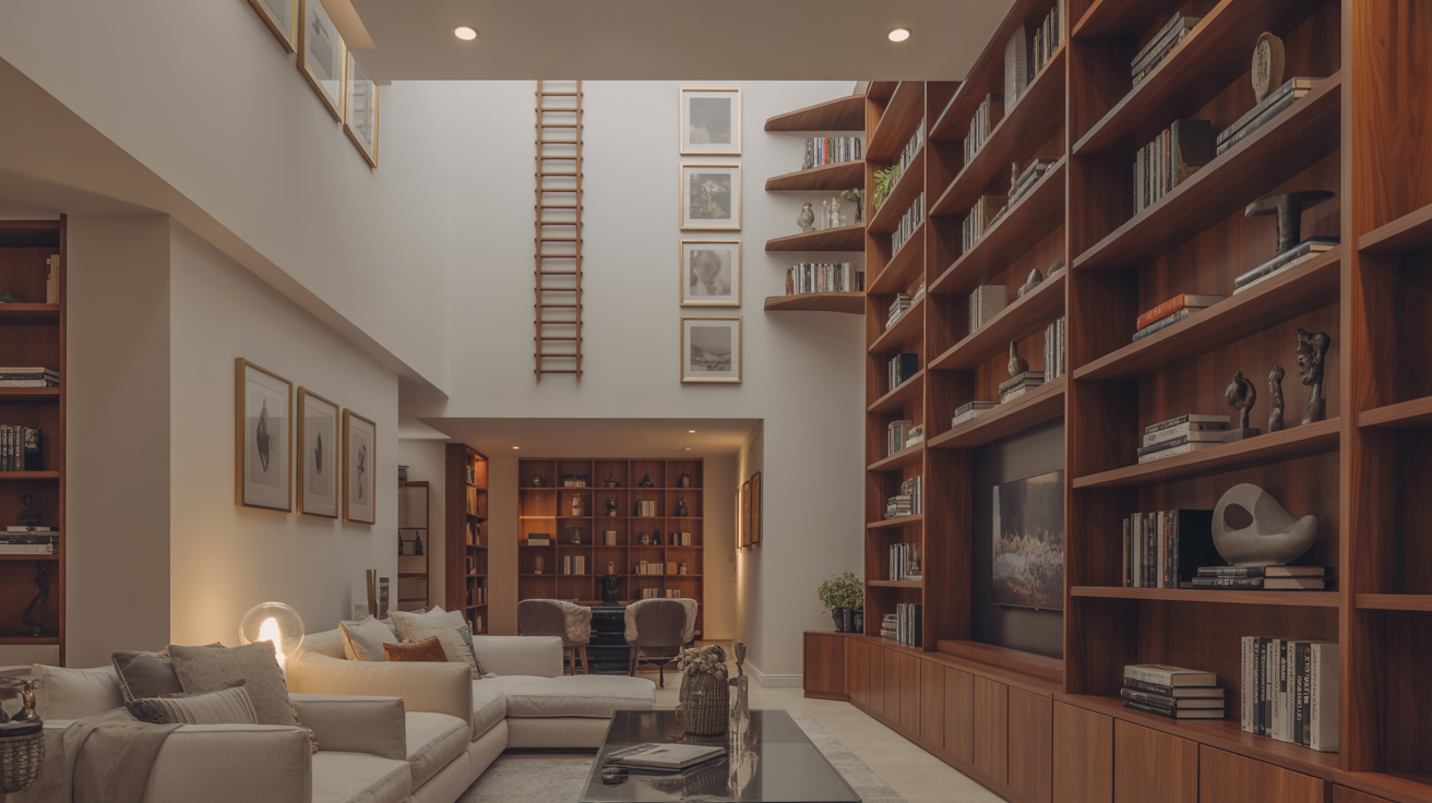 8. Incorporate Tall Shelving and Vertical Storage