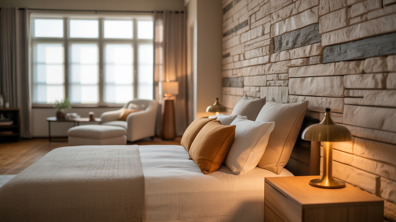 Stone or Textured Accent Wall