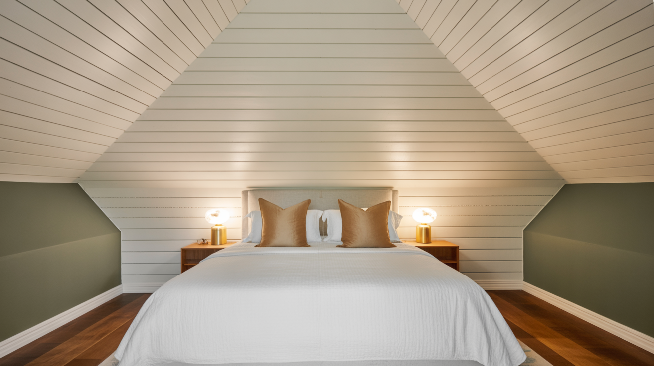 Shiplap on Slanted or Vaulted Walls