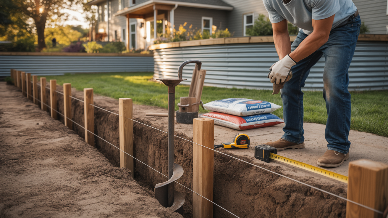 Step 2: Dig Footings for Support Posts