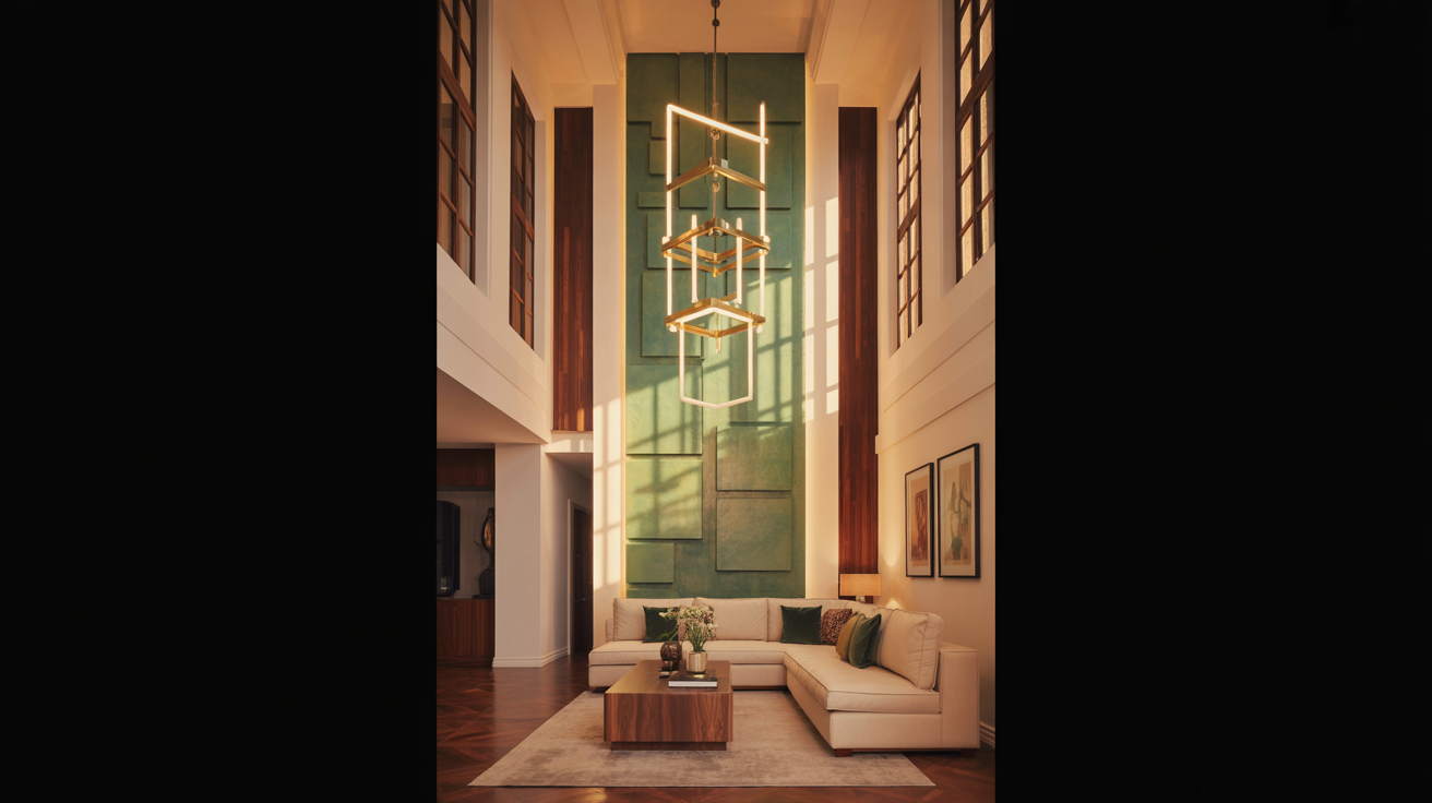 3. Use Statement Lighting as Wall Decor