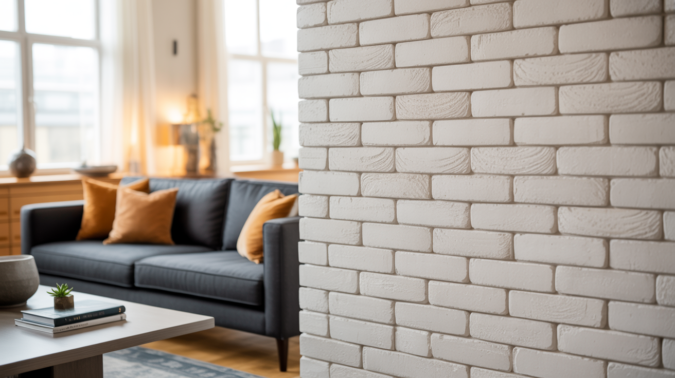 Classic White Brick Wall