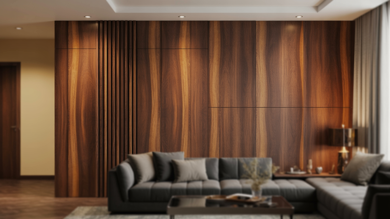 Panel and Wood Accent Walls