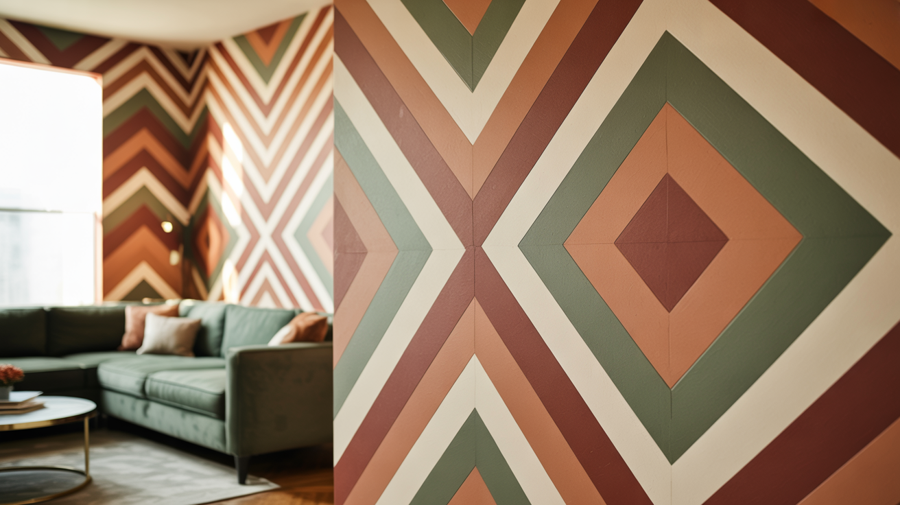 Tape Accent Wall Paint Pattern Ideas That Wow Instantlyvn