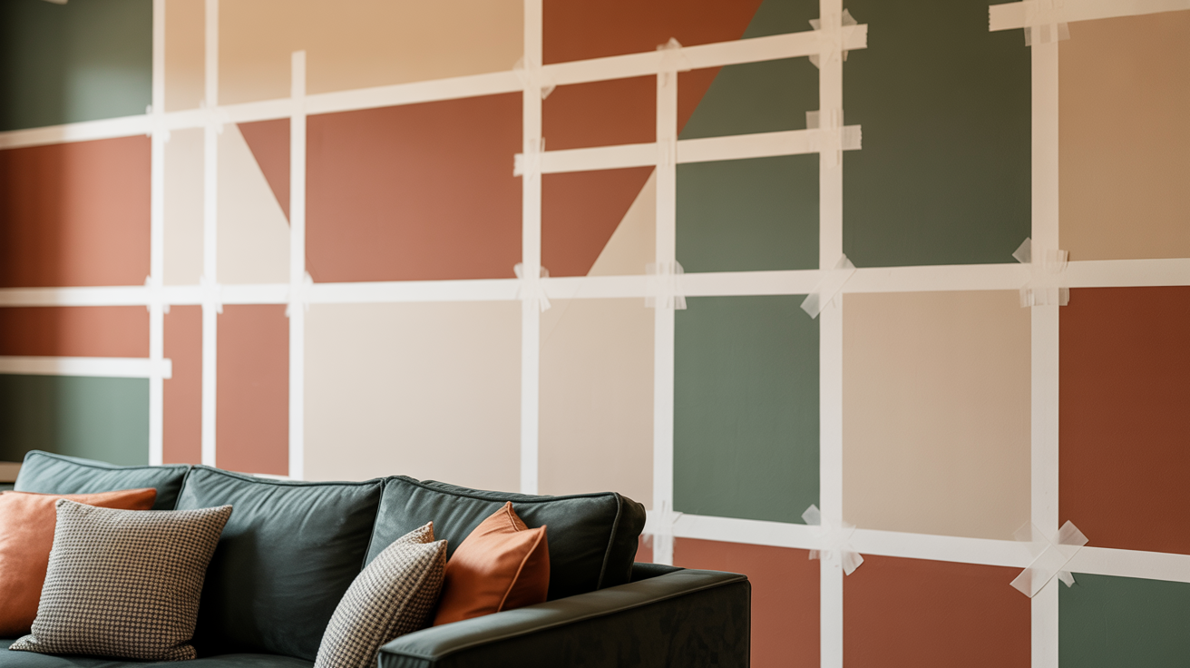 Color Block Accent Wall